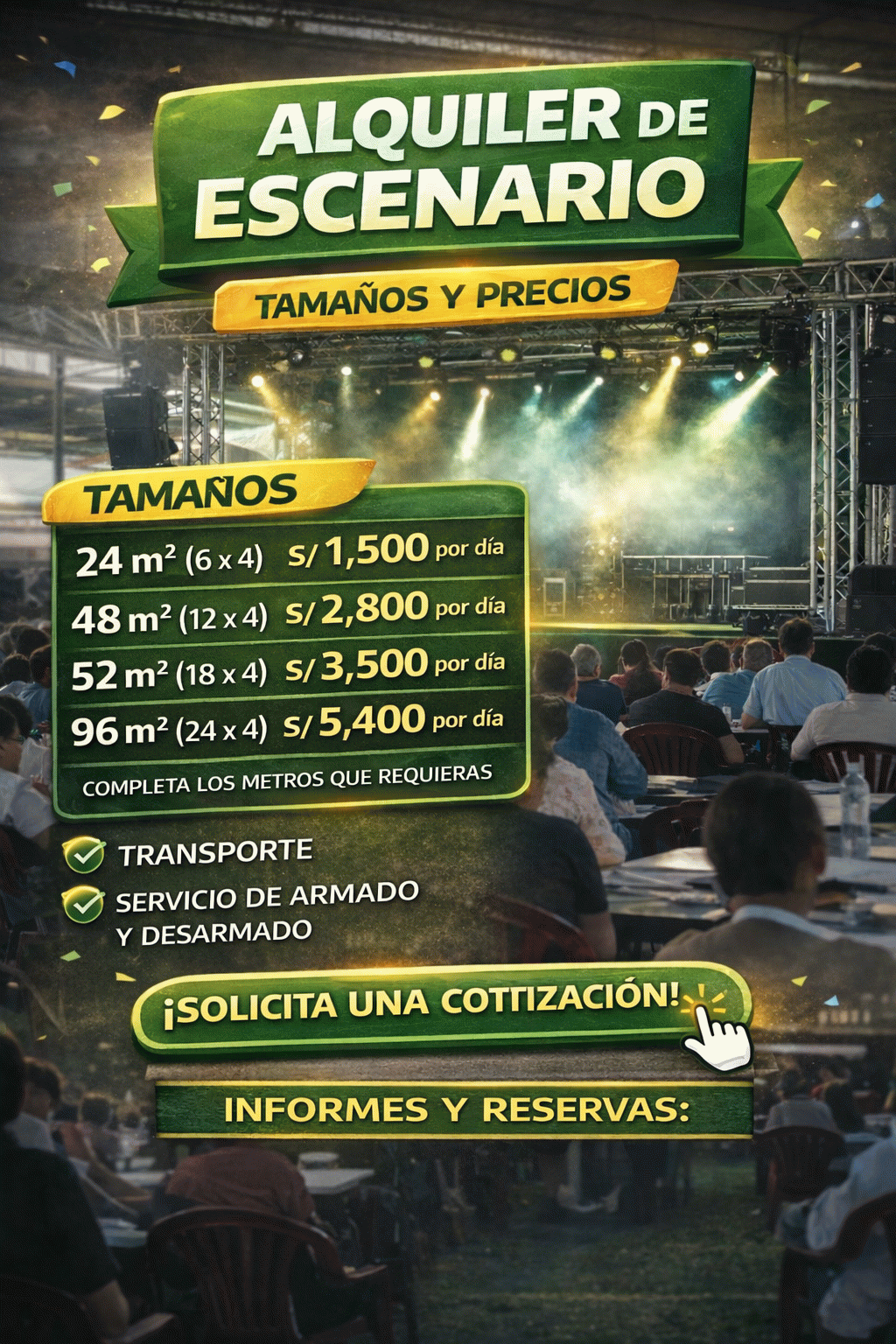 Alquiler de escenarios iquitos